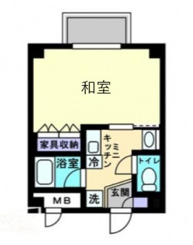 アルファコンフォート高松(1K/5階)の間取り写真