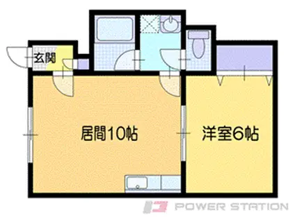 ゆうとぴあ錦台I(1LDK/1階)の間取り写真