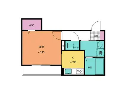 OG CATS(1K/3階)の間取り写真