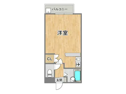 辻産業第16ビル(ワンルーム/3階)の間取り写真