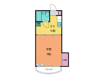 COOP・S(1DK/3階)の間取り写真