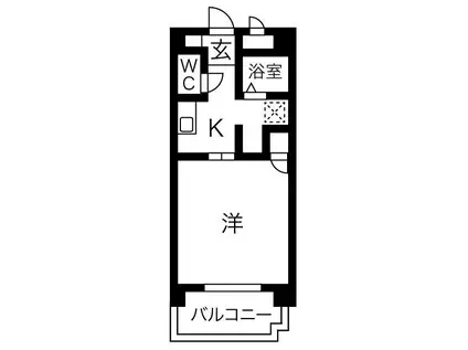 アーリエス原(1K/5階)の間取り写真