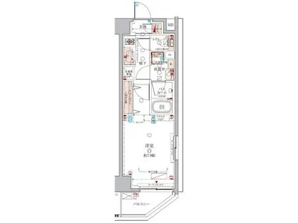 CREVISTA板橋大山(1K/3階)の間取り写真