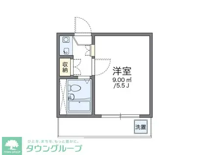 レオパレスシェモアII(1K/2階)の間取り写真