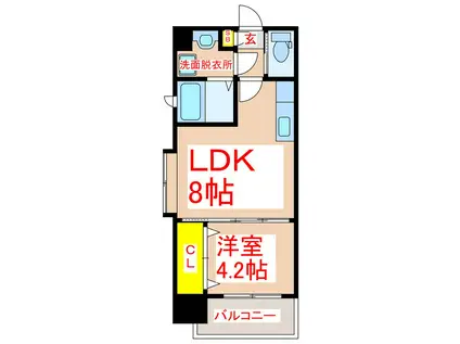 PRECIOUS K(1LDK/5階)の間取り写真