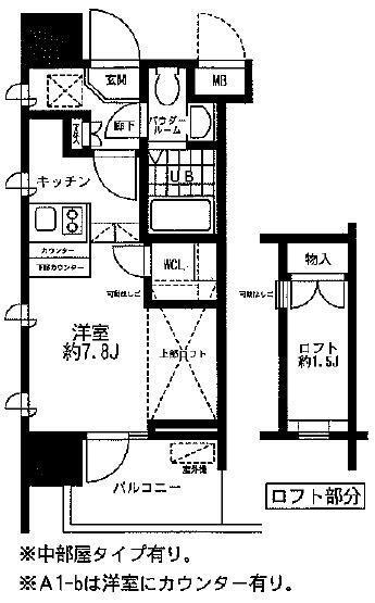 レジディア大森東(ワンルーム/2階)の間取り写真