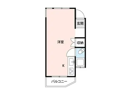 K1RESIDENZA(ワンルーム/3階)の間取り写真