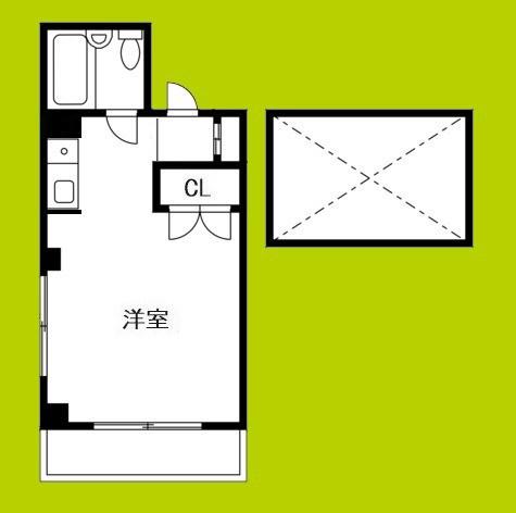 シェトワ北河堀(ワンルーム/3階)の間取り写真