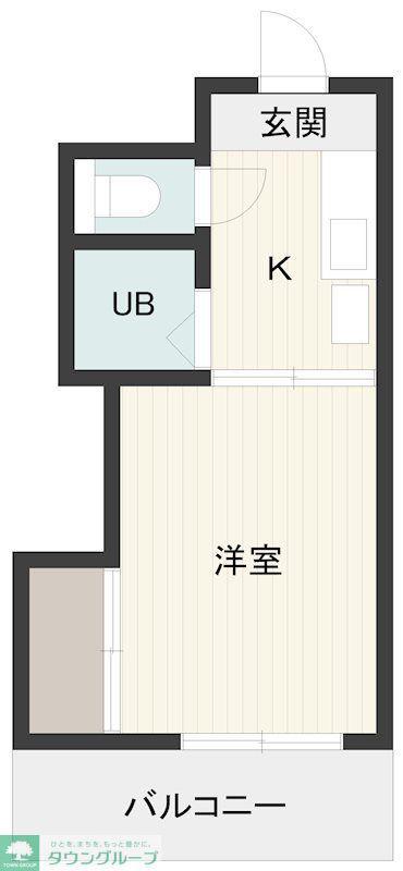 長島ビル(1K/3階)の間取り写真