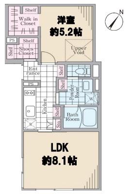 REVE RESIDENCE 三宿 レーヴレジデンスみしゅく(1LDK/1階)の間取り写真