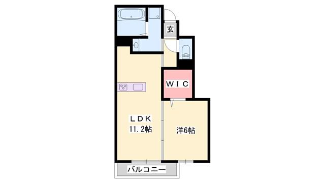 コーワロジデンス(1LDK/1階)の間取り写真