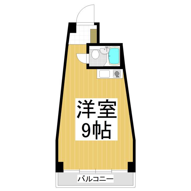 リーベ石堂(ワンルーム/4階)の間取り写真