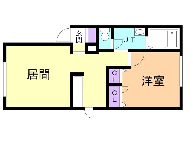 グランラヴィーヌ栄町(1LDK/1階)の間取り写真