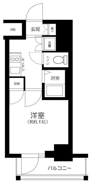 スパシエ アルテシモ VETTA(1K/2階)の間取り写真