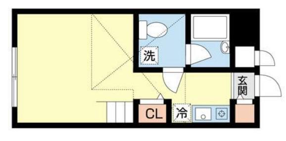 アルカネーロ(ワンルーム/1階)の間取り写真