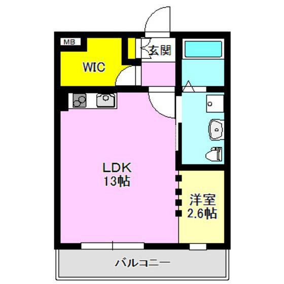 ピエールオリジン(1SLDK/1階)の間取り写真