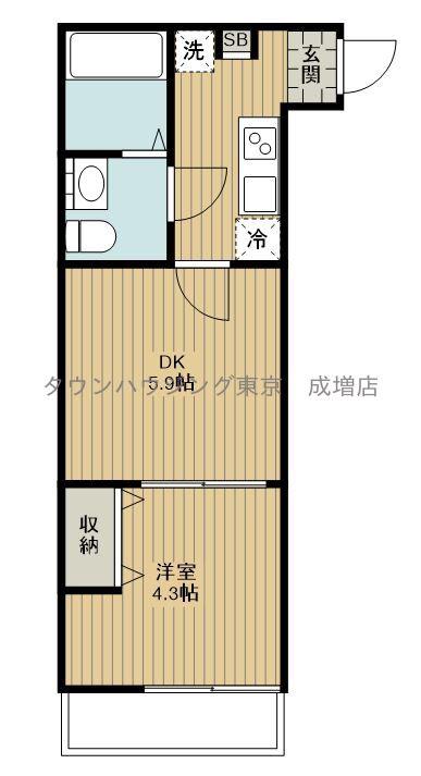 NAVI成増I(2K/2階)の間取り写真