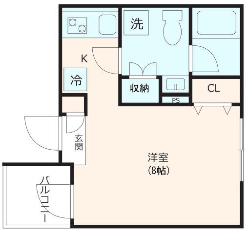 GALLARDO ITABASHI MAENOCHO(1K/3階)の間取り写真