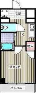 コア・パレス(1K/3階)の間取り写真