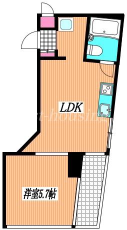 エミネンスイン三鷹(1LDK/6階)の間取り写真