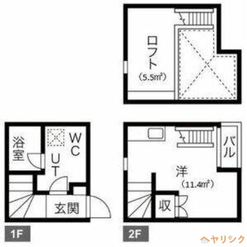 ヴィーブル大曽根STA(1K/1階)の間取り写真