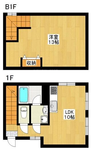 エルシオン(1LDK/1階)の間取り写真