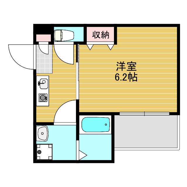 REGIA OSAKA CITY KOMATSU(1K/3階)の間取り写真