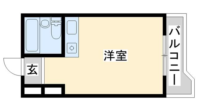 LUSTRE稲美(1LDK/3階)の間取り写真