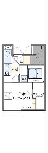 レオネクストエスペランサ八幡(1K/1階)の間取り写真