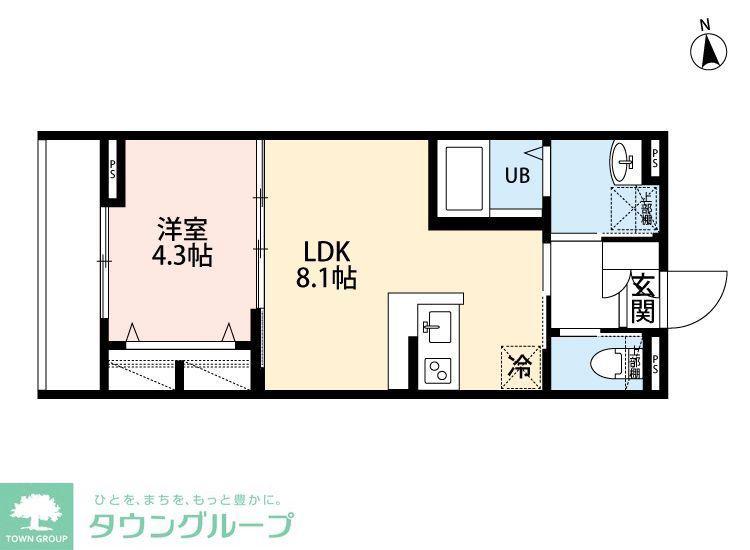 ROBOT HOME 荻窪(1LDK/2階)の間取り写真