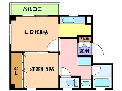 プチMIKAGE151(1LDK/3階)の間取り写真