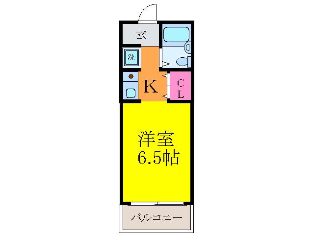 富士ホワイトハウス(1K/2階)の間取り写真