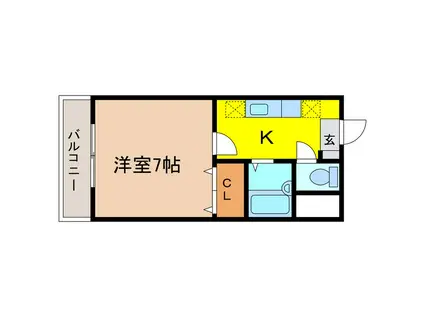 コモンハウスナカジマ(1K/1階)の間取り写真