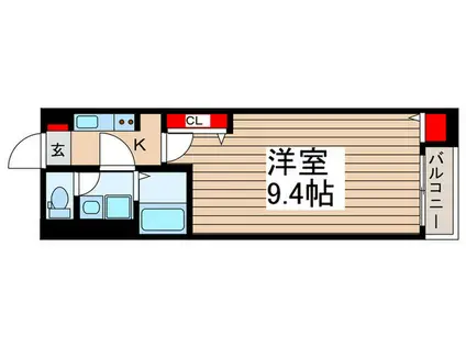 ディア コート 並木(1K/2階)の間取り写真