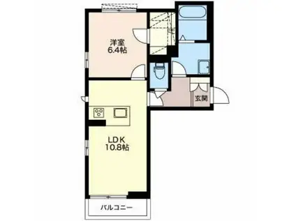 SKY MAISON(1LDK/1階)の間取り写真