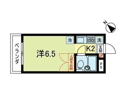メゾンメモワール(1K/2階)の間取り写真