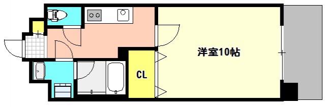アーバンパレス医大南(1K/3階)の間取り写真