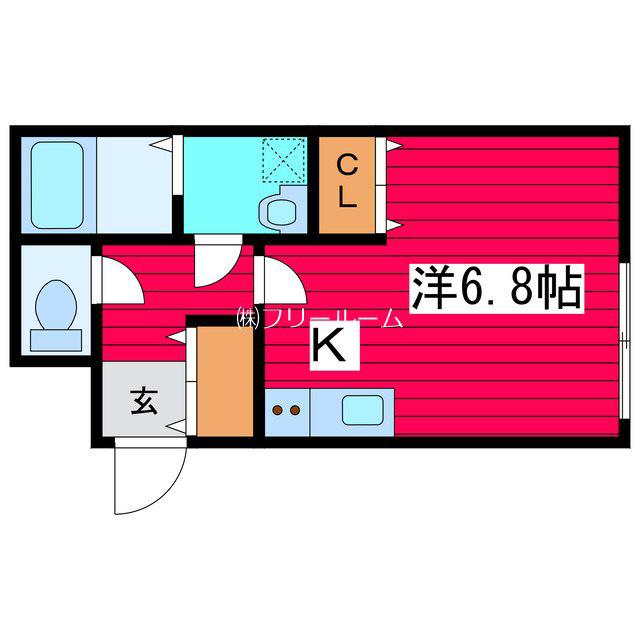 COFFRET月寒(1K/1階)の間取り写真