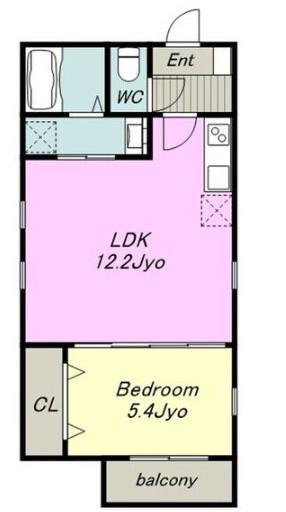 LUNA TERRACE(1LDK/3階)の間取り写真