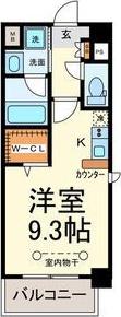 Z・R東別院(ワンルーム/4階)の間取り写真