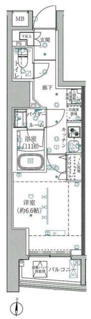 ARTESSIMO CORSO(1K/4階)の間取り写真