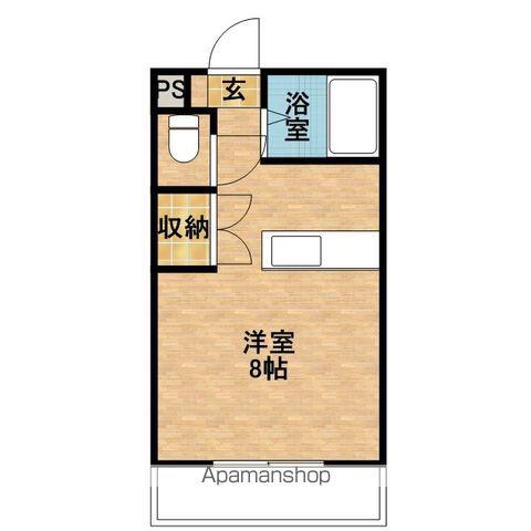 プリモール紫原(ワンルーム/4階)の間取り写真