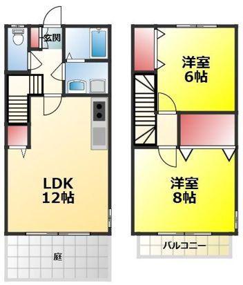 パークハウス大泉(2LDK/1階)の間取り写真