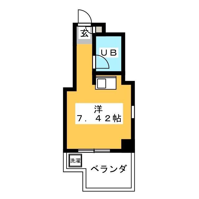 菊屋ビル(ワンルーム/3階)の間取り写真