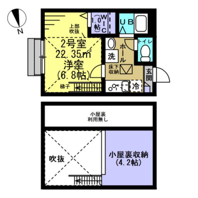 AJ西船橋003(1K/1階)の間取り写真