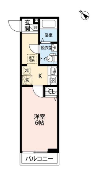 エクセラン上本郷II(1K/2階)の間取り写真