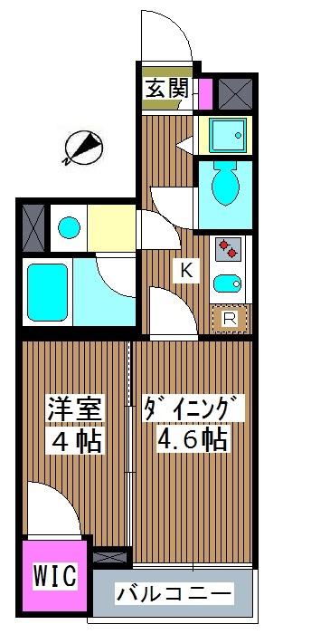 ガーラ・ヴィスタ新板橋(1DK/3階)の間取り写真