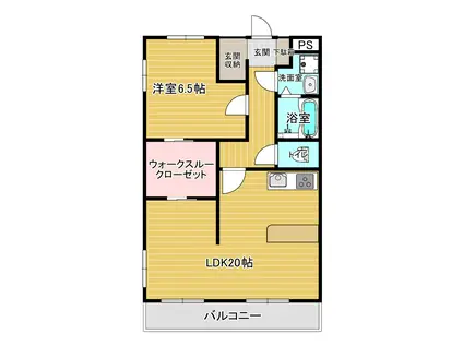 ストークハウス長泉A(1SLDK/4階)の間取り写真