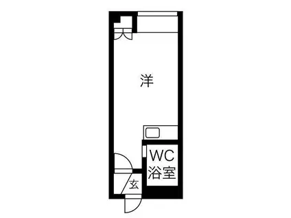 OROMONTE留萌(ワンルーム/2階)の間取り写真