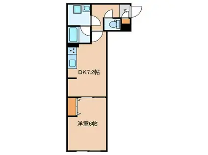 LEGALAND KAGURAZAKA(1DK/2階)の間取り写真